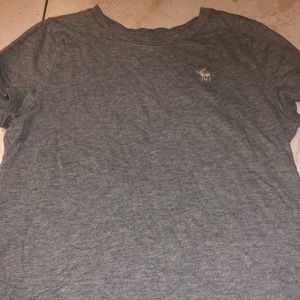 Abercrombie Plain Gray Tee